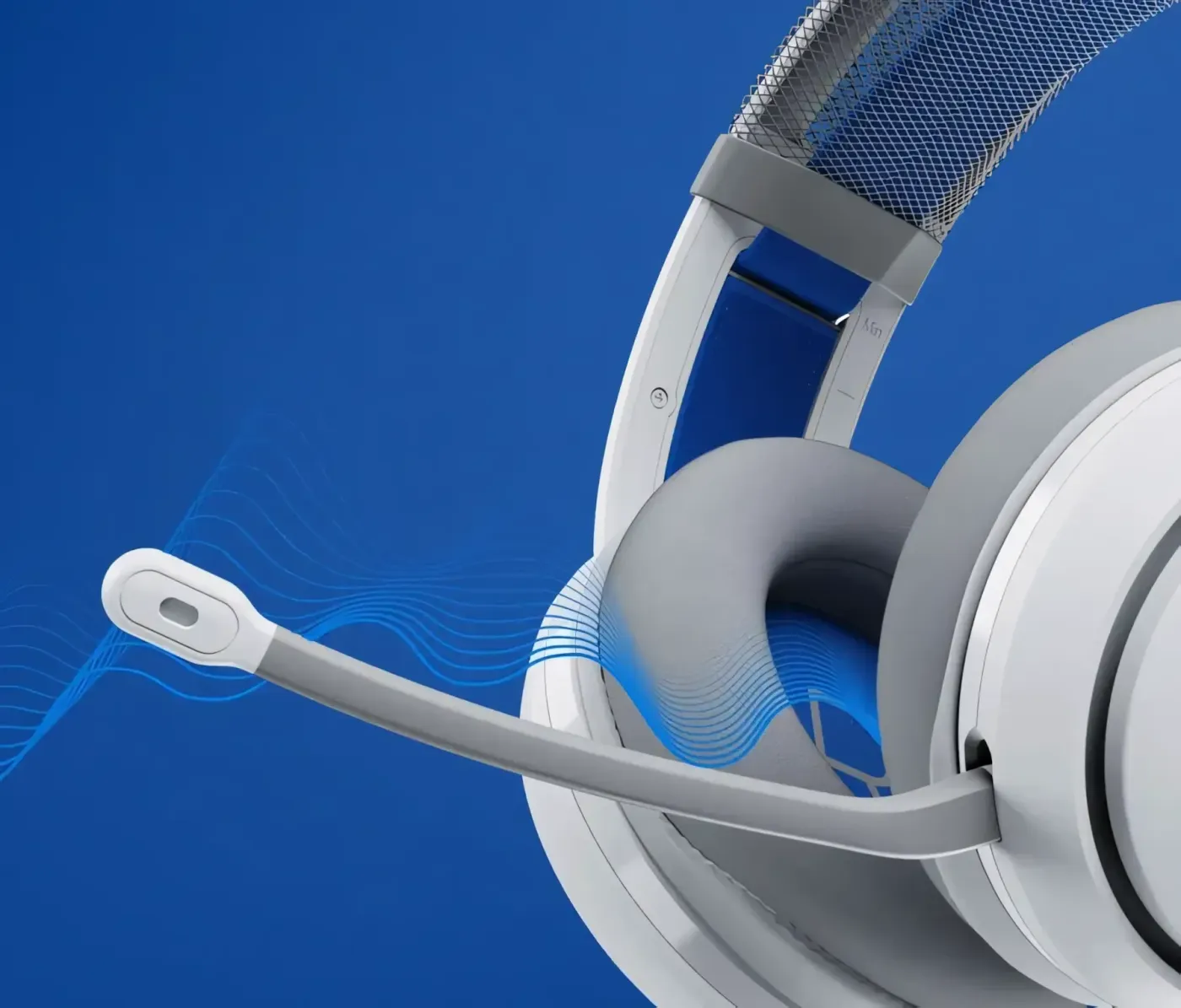 Turtle Beach Atlas 200 headset demonstrating floating fit design with memory foam cushions
