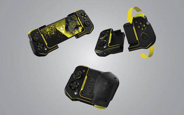 Turtle Beach Atom Mobile Game Controller - Black and Yellow Overview