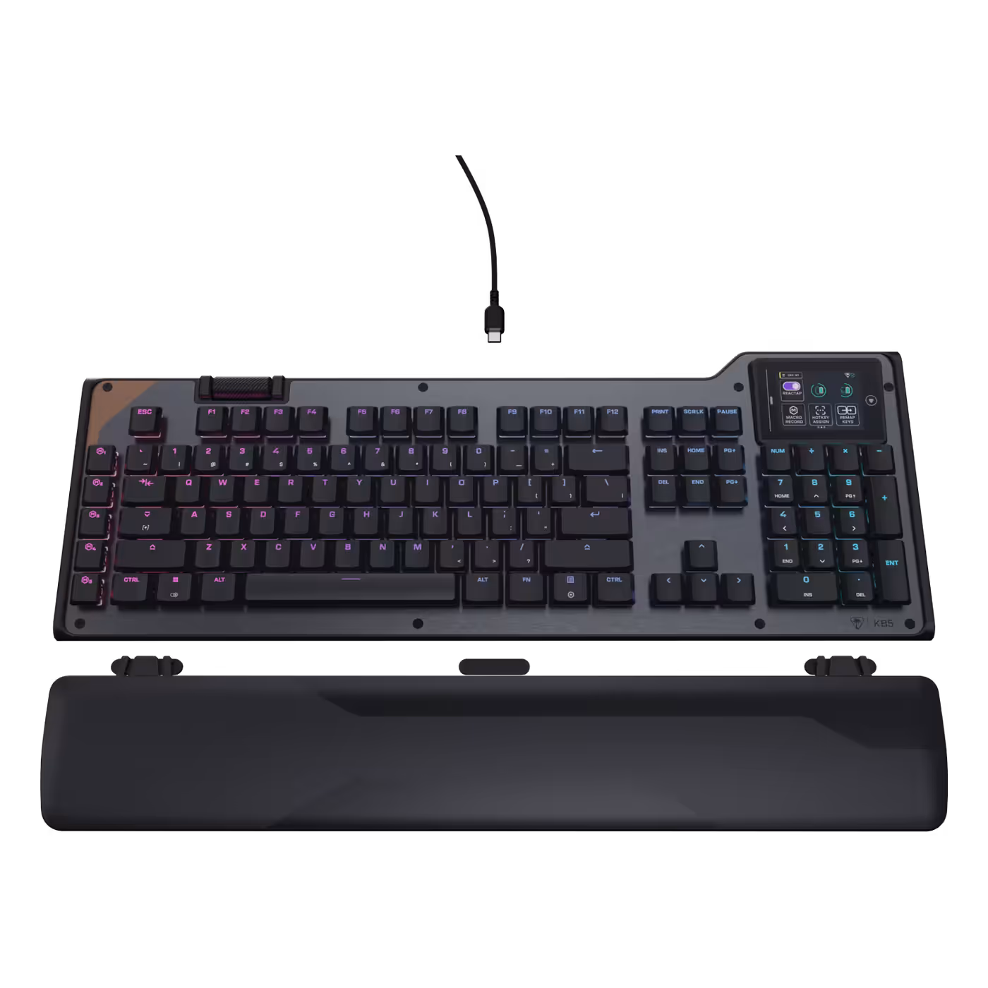 Turtle Beach KB5 with the wrist rest detached