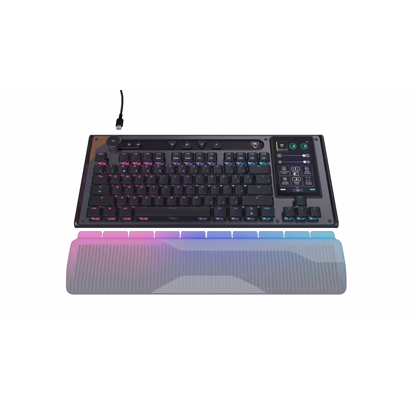 Turtle Beach KB7 keyboard with its wrist rest detached