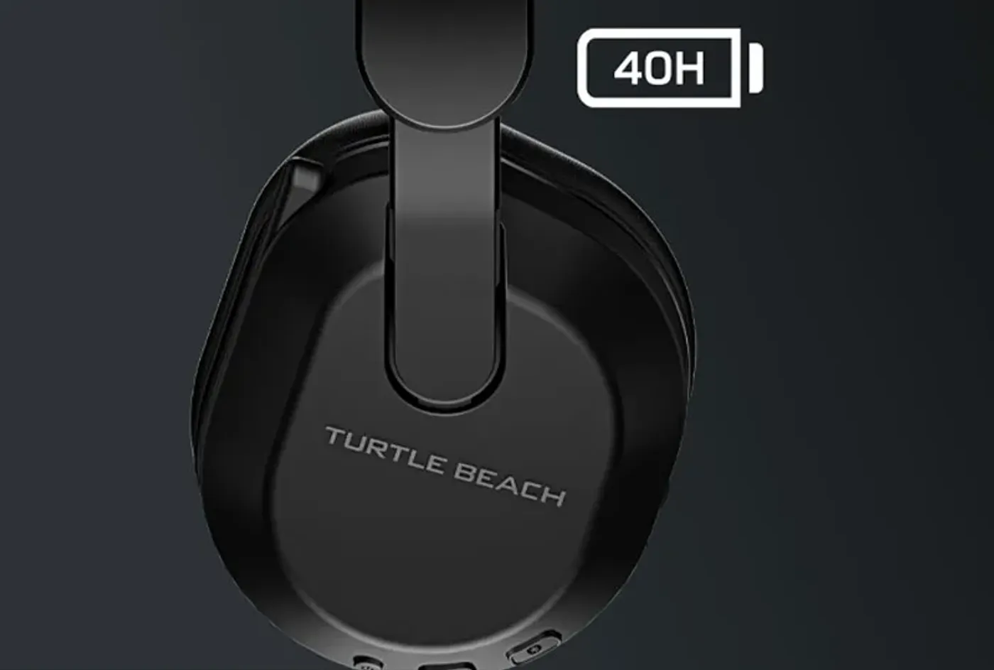 Turtle Beach Stealth 500 Wireless Headset highlighting long battery performance