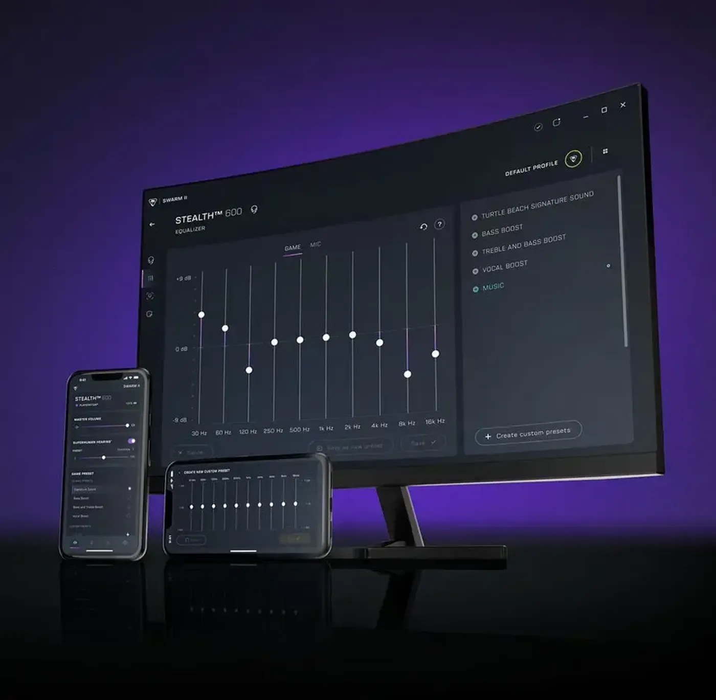 Turtle Beach Swarm II App for Custom Sound and Microphone Settings