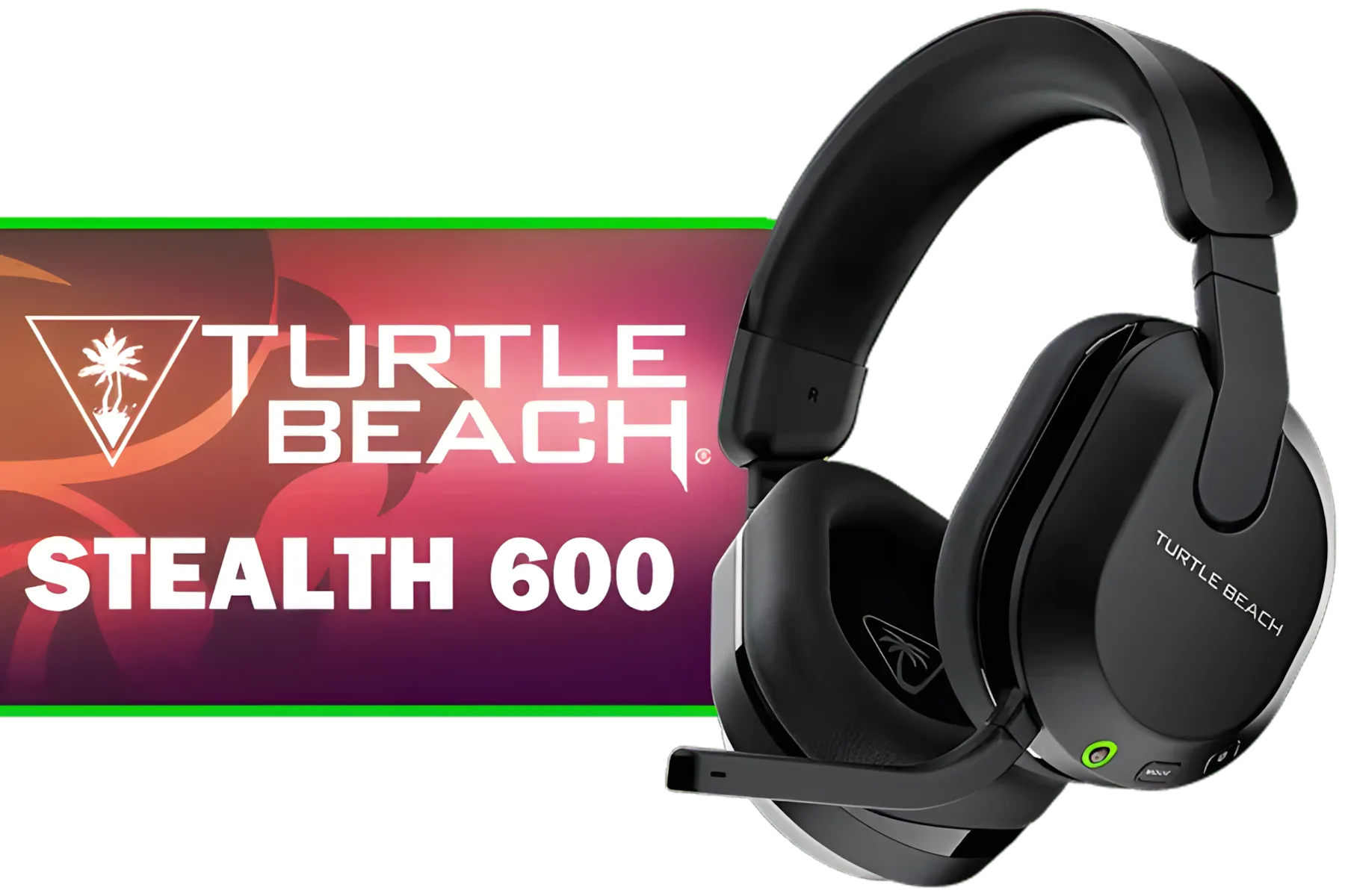 Turtle Beach Stealth 600 Gen 3 Wireless Headset - Black (PC) / 2.4GHz & Bluetooth 5.2 / 80-Hour Battery /* 50mm Nanoclear™ Drivers / QuickSwitch Button / TBS-5103-05