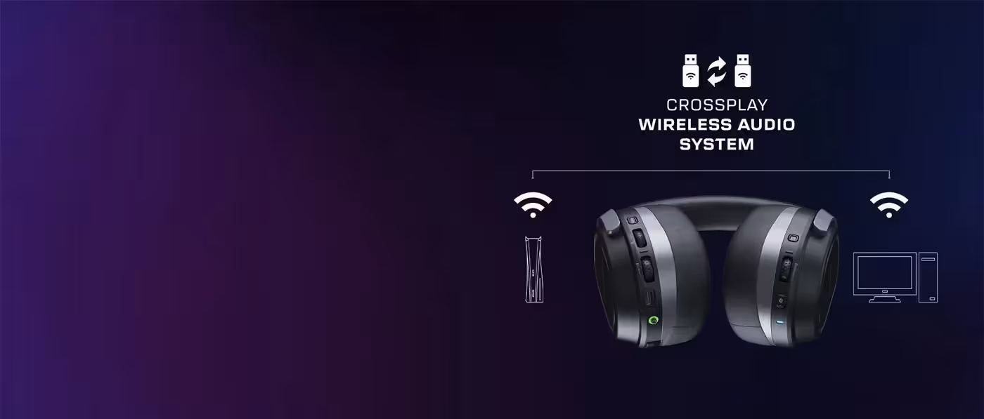 Turtle Beach Stealth 700 Gen 3 headset with its dual USB wireless transmitters