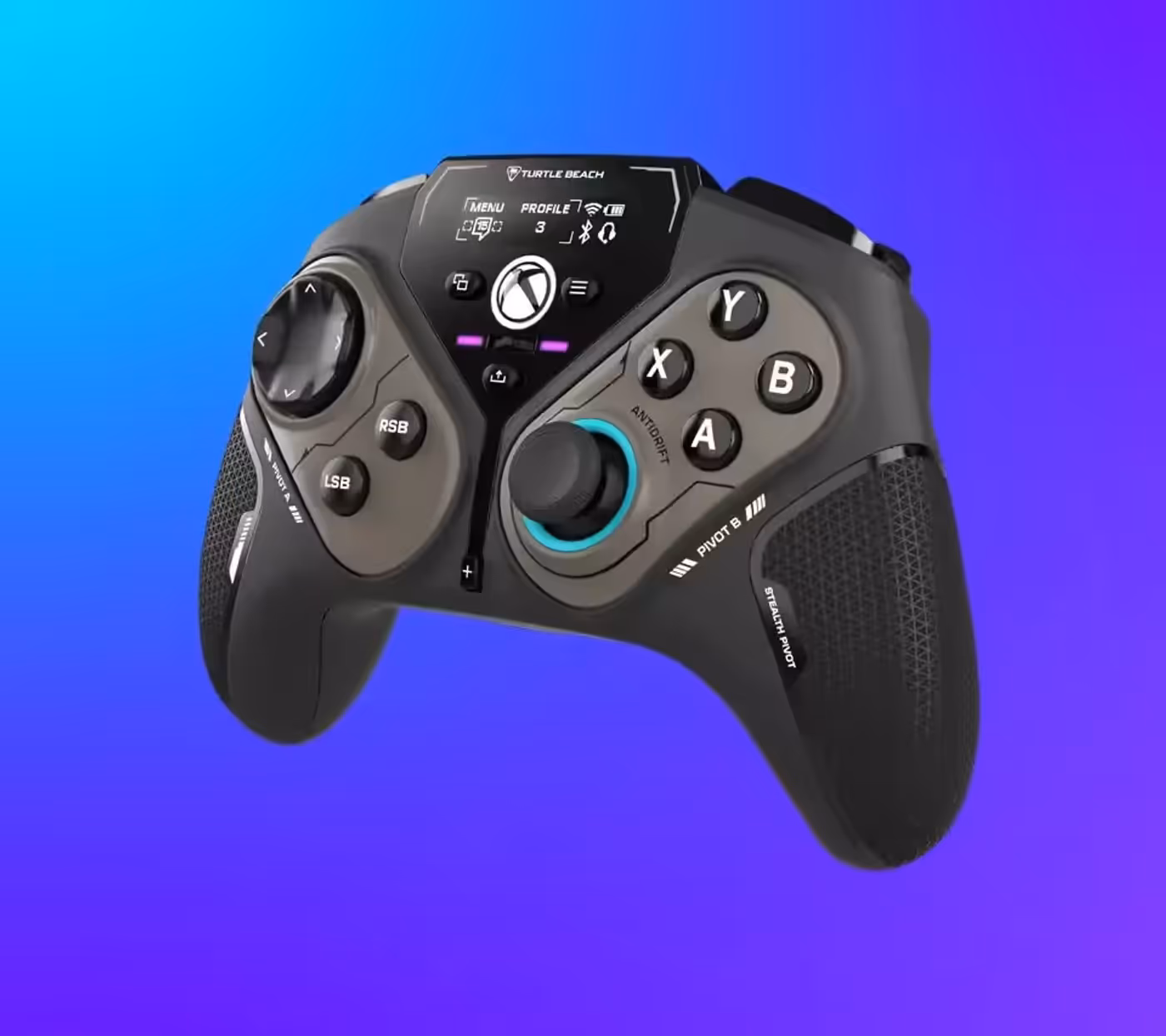 Turtle Beach Stealth Pivot Wireless Gaming Controller shown from the front view