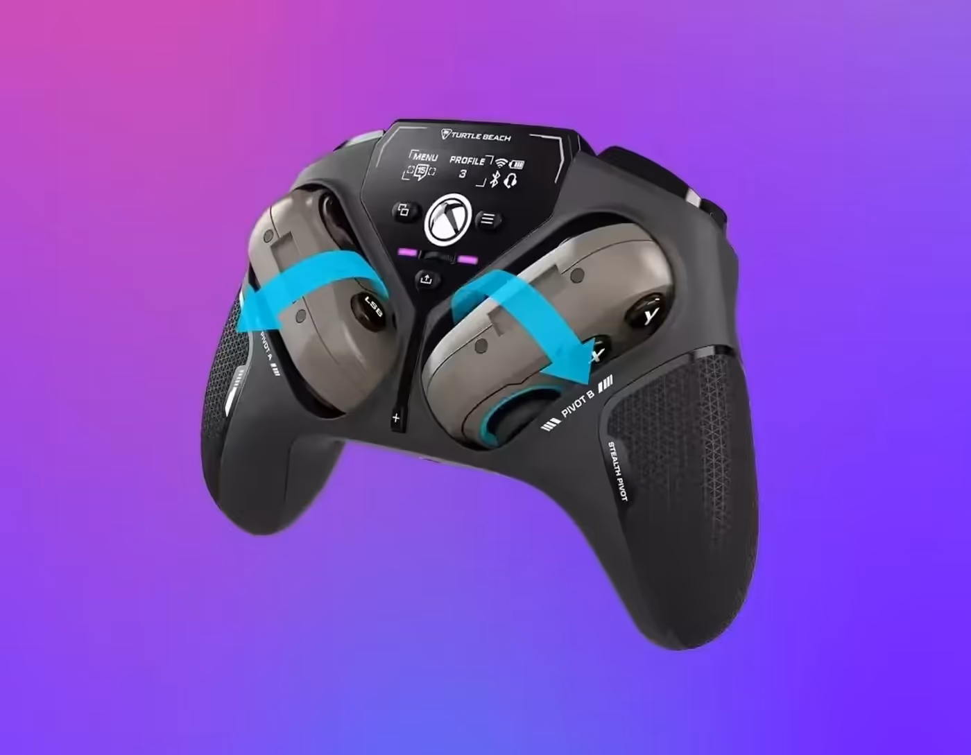 Gaming controller featuring innovative rotating control modules for customized layouts