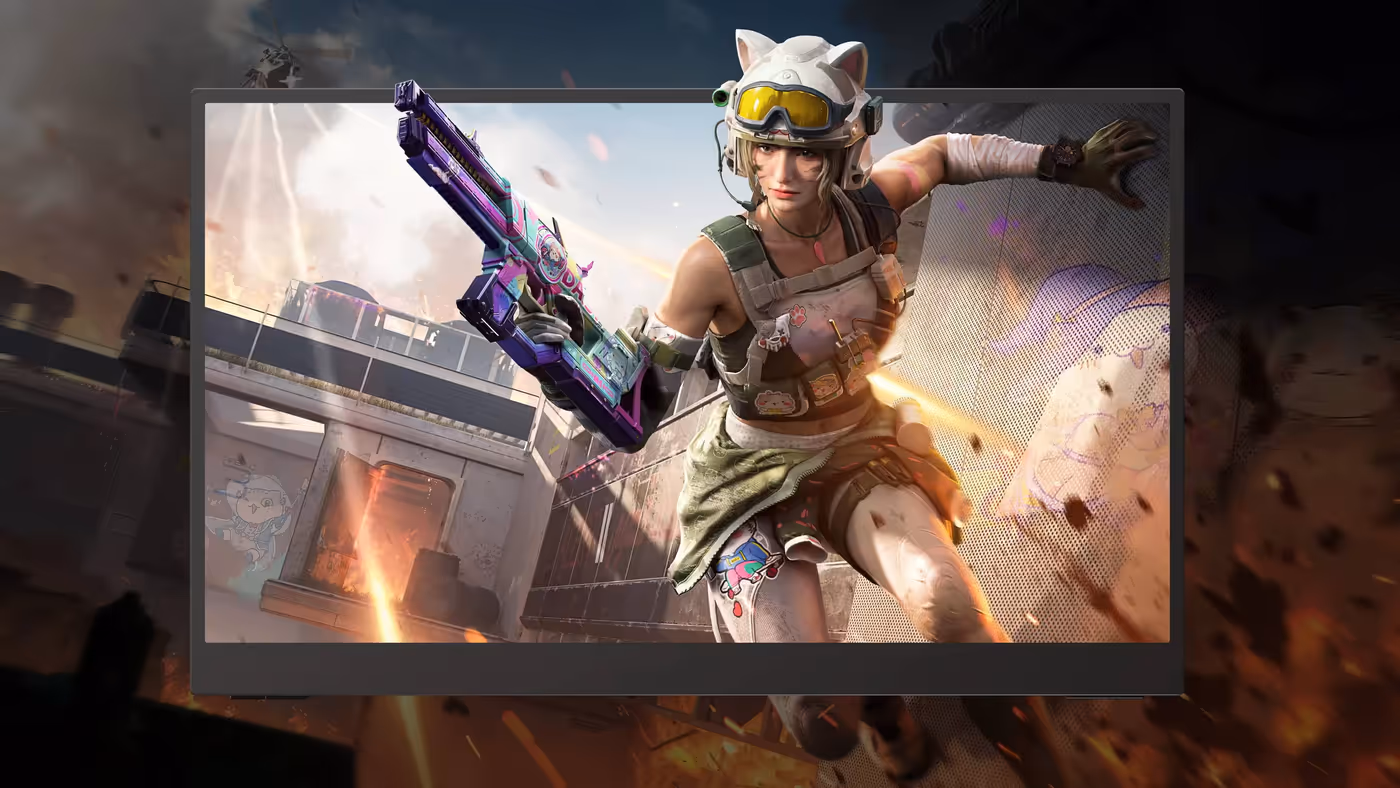 High-color range 4K monitor showcasing detailed gaming visuals