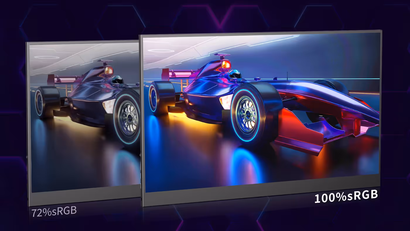Comparison showing the detail difference between 1080P and 1440P displays