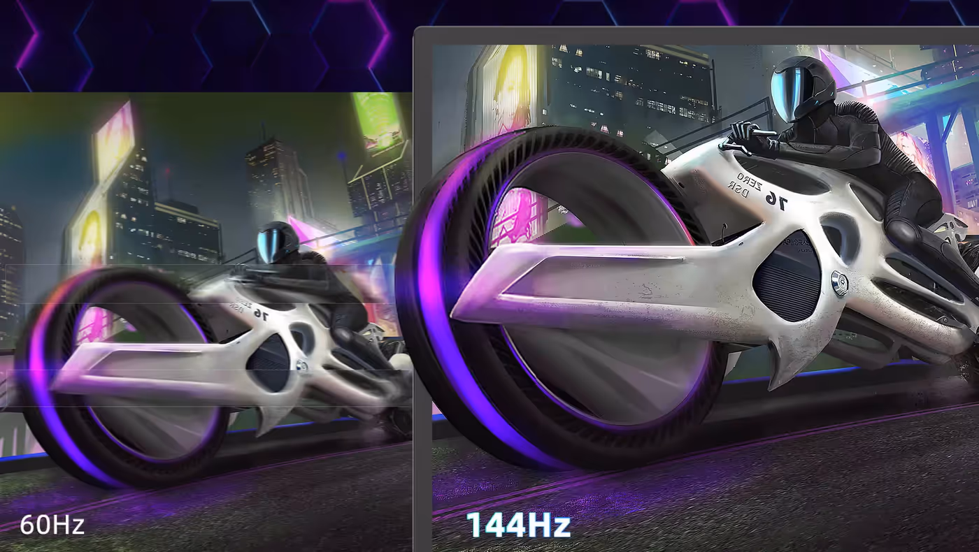 Monitor displaying vivid, high-accuracy color reproduction for gaming