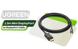UGREEN 1.5m Mini DisplayPort to DisplayPort Cable 4K60Hz - image 1