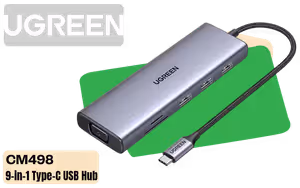 UGREEN CM498 9-in-1 USB-C Hub with 4K HDMI, RJ45, 100W PD - image 1