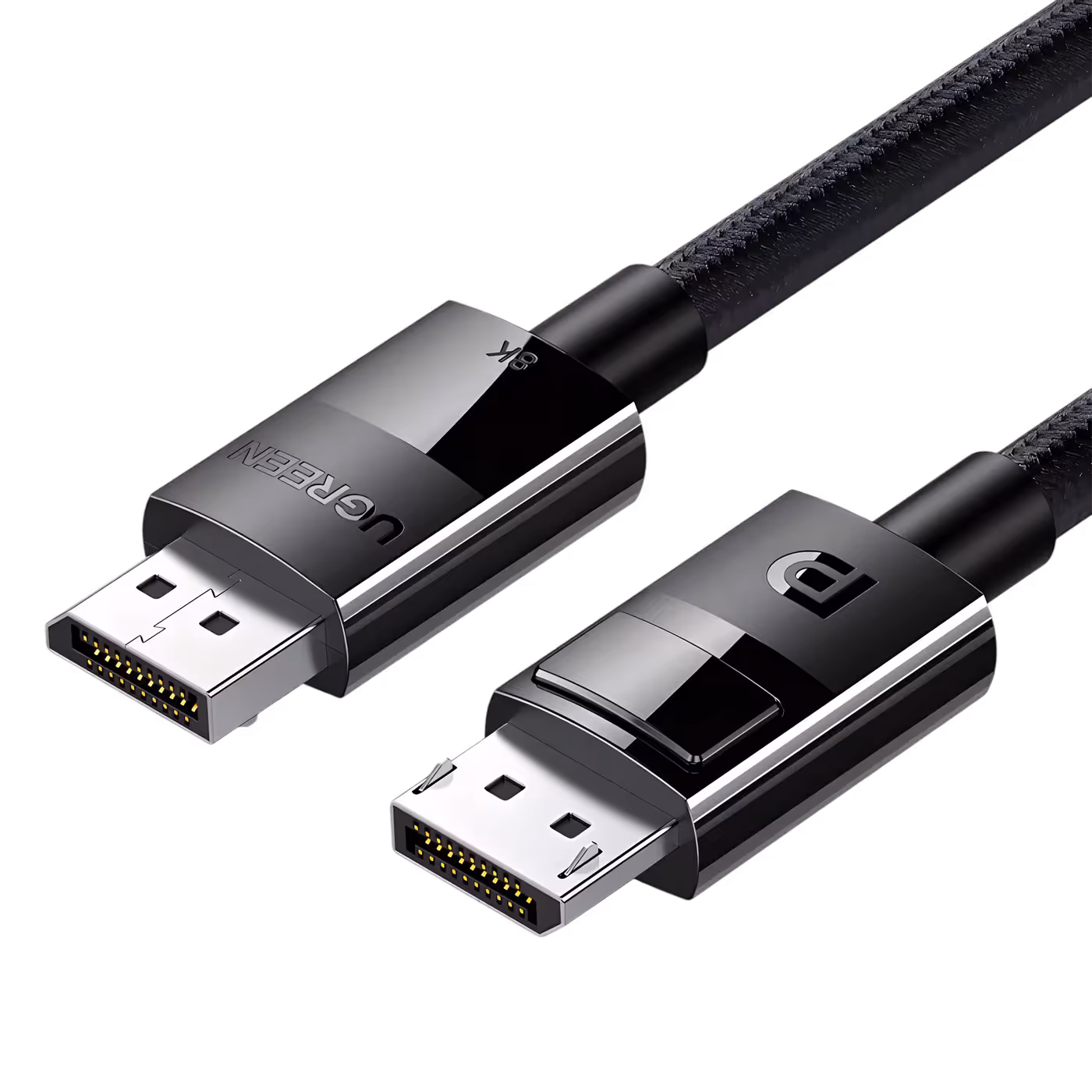 UGREEN DP114 cable displaying high-resolution 8K and high-refresh-rate gaming performance