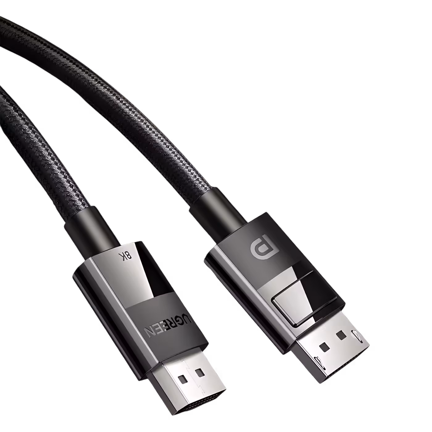 Durable braided construction and locking connector of the UGREEN DP114 cable