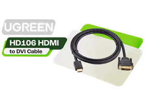 UGREEN HD106 HDMI to DVI Cable 1080p 60Hz, 1.5m - image 1