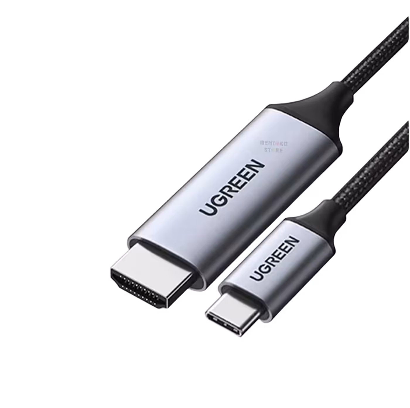 Ugreen USB-C to HDMI cable displaying high definition audio and video transmission capabilities