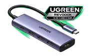 UGREEN Revodok 5-in-1 USB-C Hub, 3x USB-A 3.0 & 4K HDMI - image 1