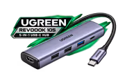 UGREEN Revodok 105 5-in-1 USB-C Hub, 4K HDMI & 100W PD - image 1