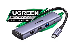 UGREEN Revodok 105 5-in-1 USB-C Hub, 4K HDMI & 100W PD - image 1