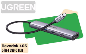 ugreen-revodok-105-5-in-1-usb-c-hub-4k-hdmi-100w-pd ugreen-revodok-105-5-in-1-usb-c-hub-4k-hdmi-100w-pd - Image 1