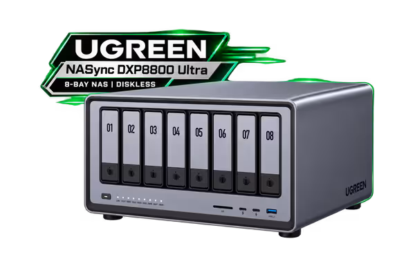 UGREEN NASync DXP8800 Ultra 8-Bay NAS, Core 7, Dual 10GbE - image 1 UGREEN NASync DXP8800 Ultra 8-Bay NAS, Core 7, Dual 10GbE - image 1