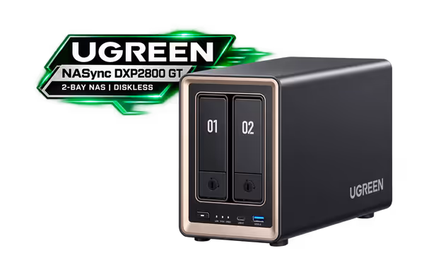 UGREEN NASync DXP2800 GT 2-Bay NAS, 10GbE, Ryzen - image 1 UGREEN NASync DXP2800 GT 2-Bay NAS, 10GbE, Ryzen - image 1