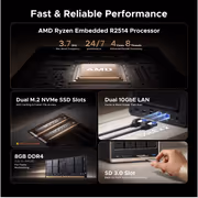 UGREEN NASync DXP4800 GT 4-Bay NAS, Dual 10GbE, Ryzen - image 26
