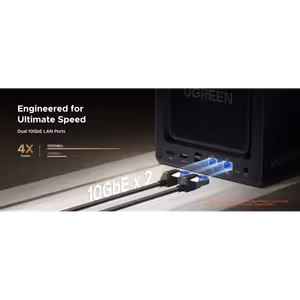 UGREEN NASync DXP4800 GT 4-Bay NAS, Dual 10GbE, Ryzen - image 4
