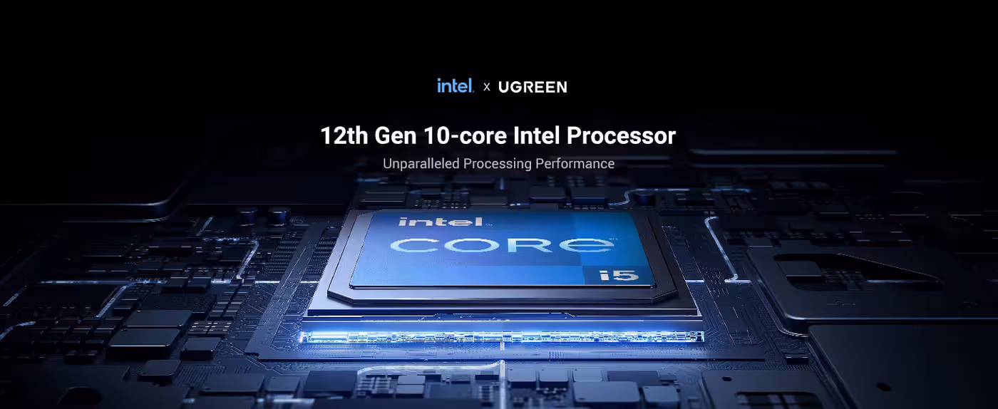 Four M.2 NVMe drive slots inside the UGREEN NASync DXP480T Plus