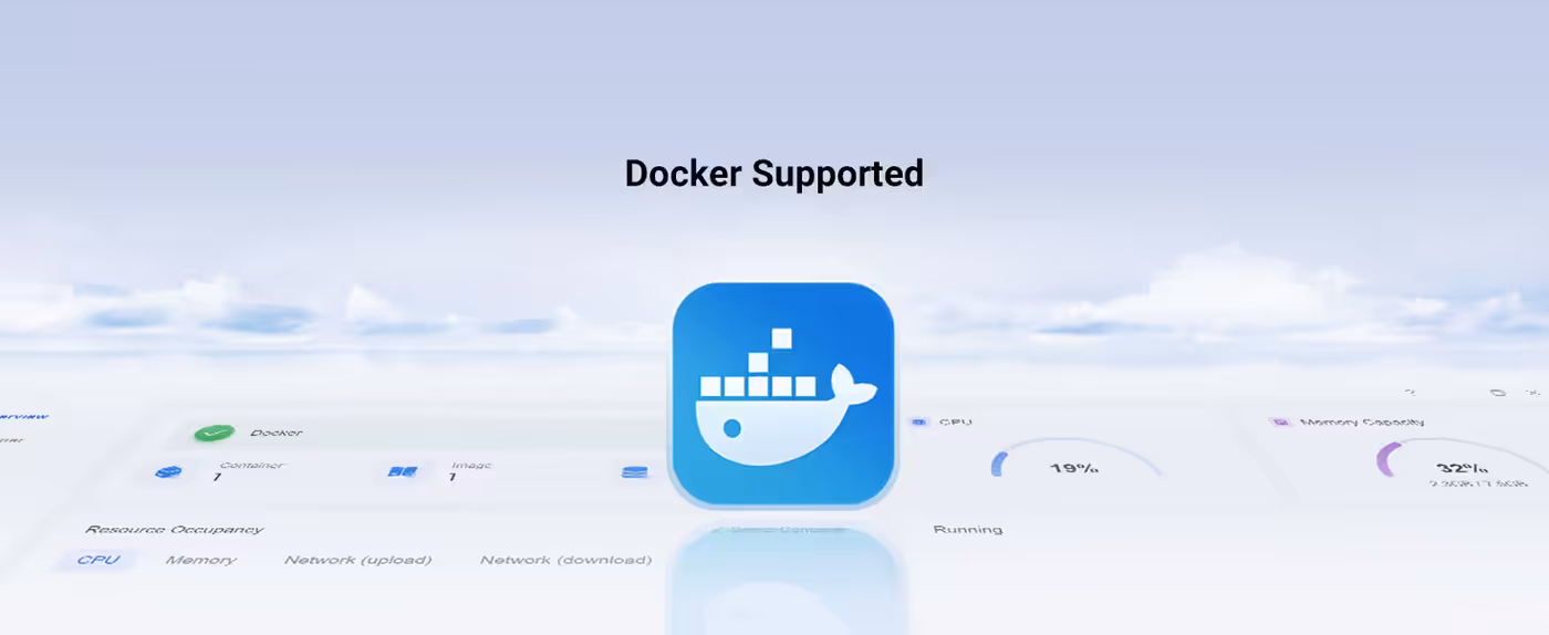 Thunderbolt 4 ports on the rear of the UGREEN NASync DXP480T Plus