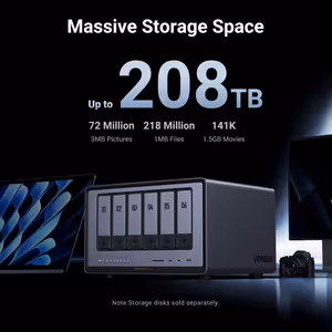 UGREEN NASync DXP6800 Pro 6-Bay NAS, Dual 10GbE, i5 - image 4