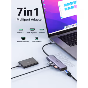 UGREEN Revodok 107 7-in-1 USB-C Hub, 4K HDMI & Ethernet - image 3