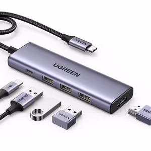 UGREEN Revodok 5-in-1 USB-C Hub, 3x USB-A 3.0 & 4K HDMI - image 2