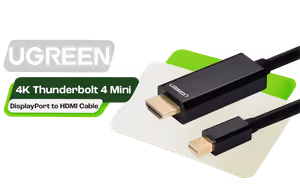 UGREEN Thunderbolt MiniDP to HDMI Cable 4K 30Hz Audio - image 1