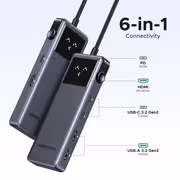 UGREEN Uno 6-in-1 10Gbps USB-C Hub, 4K 60Hz HDMI - image 4