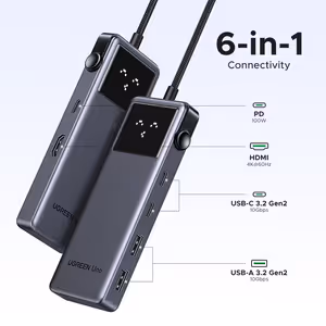 UGREEN Uno 6-in-1 10Gbps USB-C Hub, 4K 60Hz HDMI - image 4