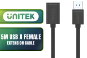 UNITEK 5M USB A Female Extension Cable - High-Speed Connectivity - image 1