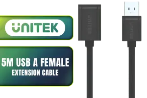 UNITEK 5M USB A Female Extension Cable - High-Speed Connectivity - image 1