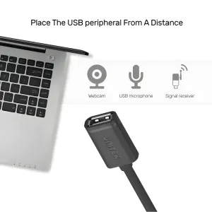 UNITEK 5M USB A Female Extension Cable - High-Speed Connectivity - image 3