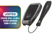 UNITEK uHUB Q4+ 4-in-1 USB-C Hub — 10Gbps, 4K@60Hz, 100W PD - image 1