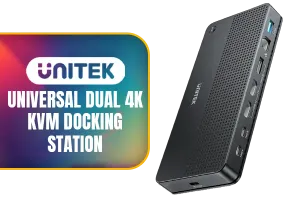 Unitek Universal Dual 4K KVM Docking Station - Multi-Display Setup