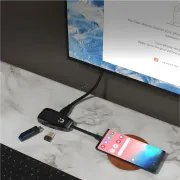 UNITEK uHUB Q4+ 4-in-1 USB-C Hub — 10Gbps, 4K@60Hz, 100W PD - image 7