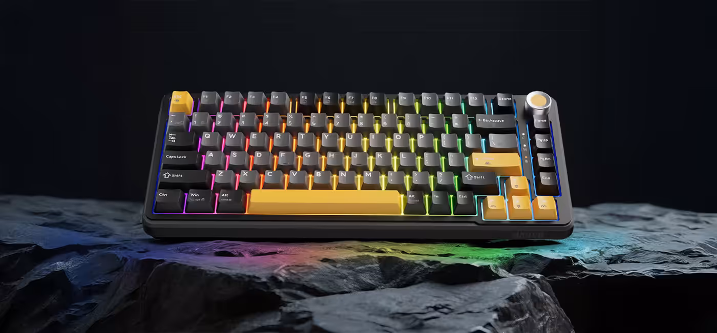 Titan 75 high-performance tri-mode mechanical keyboard hero shot