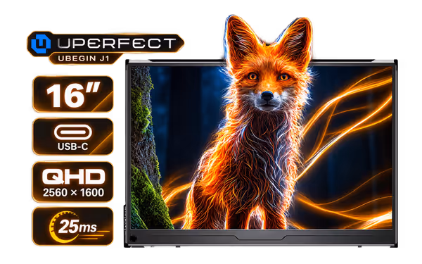 UPERFECT UBegin J1 16 QHD IPS Portable Monitor - image 1 UPERFECT UBegin J1 16 QHD IPS Portable Monitor - image 1