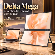 UPERFECT Delta Mega 23.8" FHD 100Hz Dual Monitor - image 2