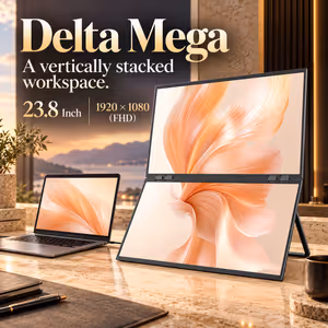 UPERFECT Delta Mega 23.8" FHD 100Hz Dual Monitor - image 2