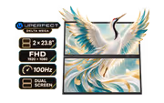 UPERFECT Delta Mega 23.8" FHD 100Hz Dual Monitor - image 1