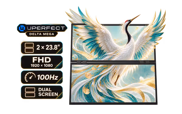UPERFECT Delta Mega 23.8" FHD 100Hz Dual Monitor - image 1 UPERFECT Delta Mega 23.8" FHD 100Hz Dual Monitor - image 1