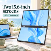 UPERFECT Delta 15.6" FHD Dual Monitor - USB-C - image 2