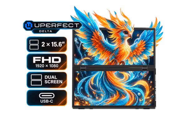 UPERFECT Delta 15.6" FHD Dual Monitor - USB-C - image 1 UPERFECT Delta 15.6" FHD Dual Monitor - USB-C - image 1