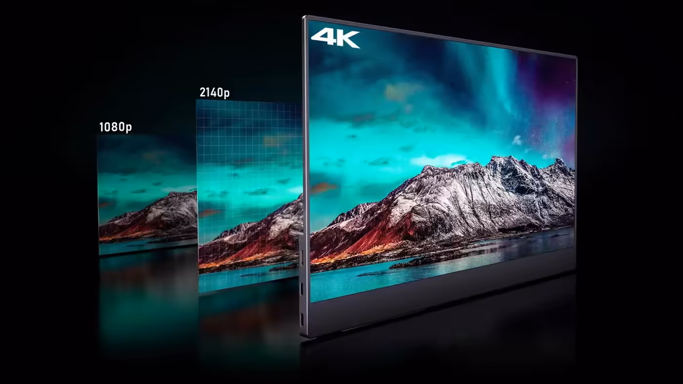13.3-inch 4K OLED monitor featuring wide color gamut and deep contrast